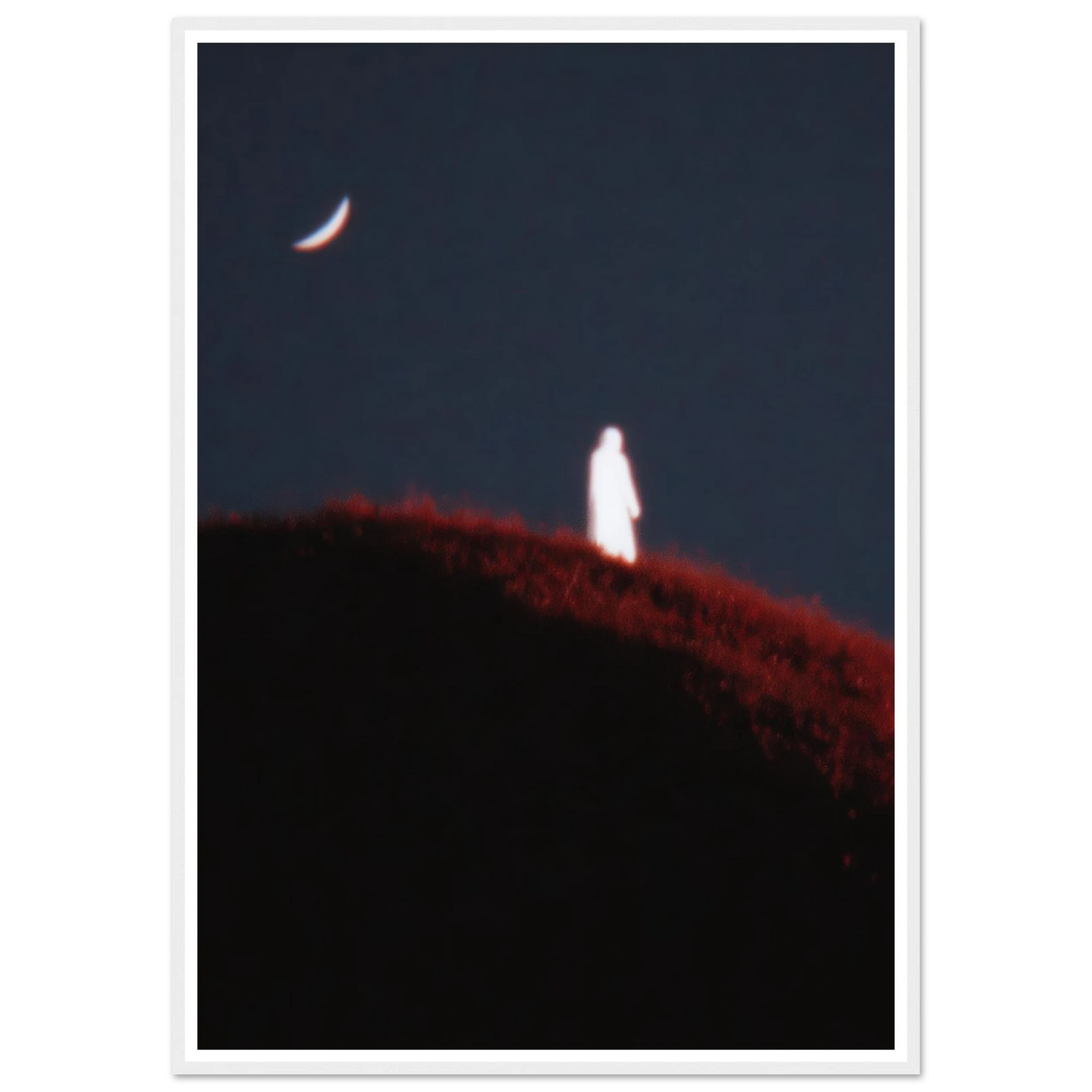 Lunar Distortion - Framed Poster - 30x40 cm / 12x16″ - Black frame
