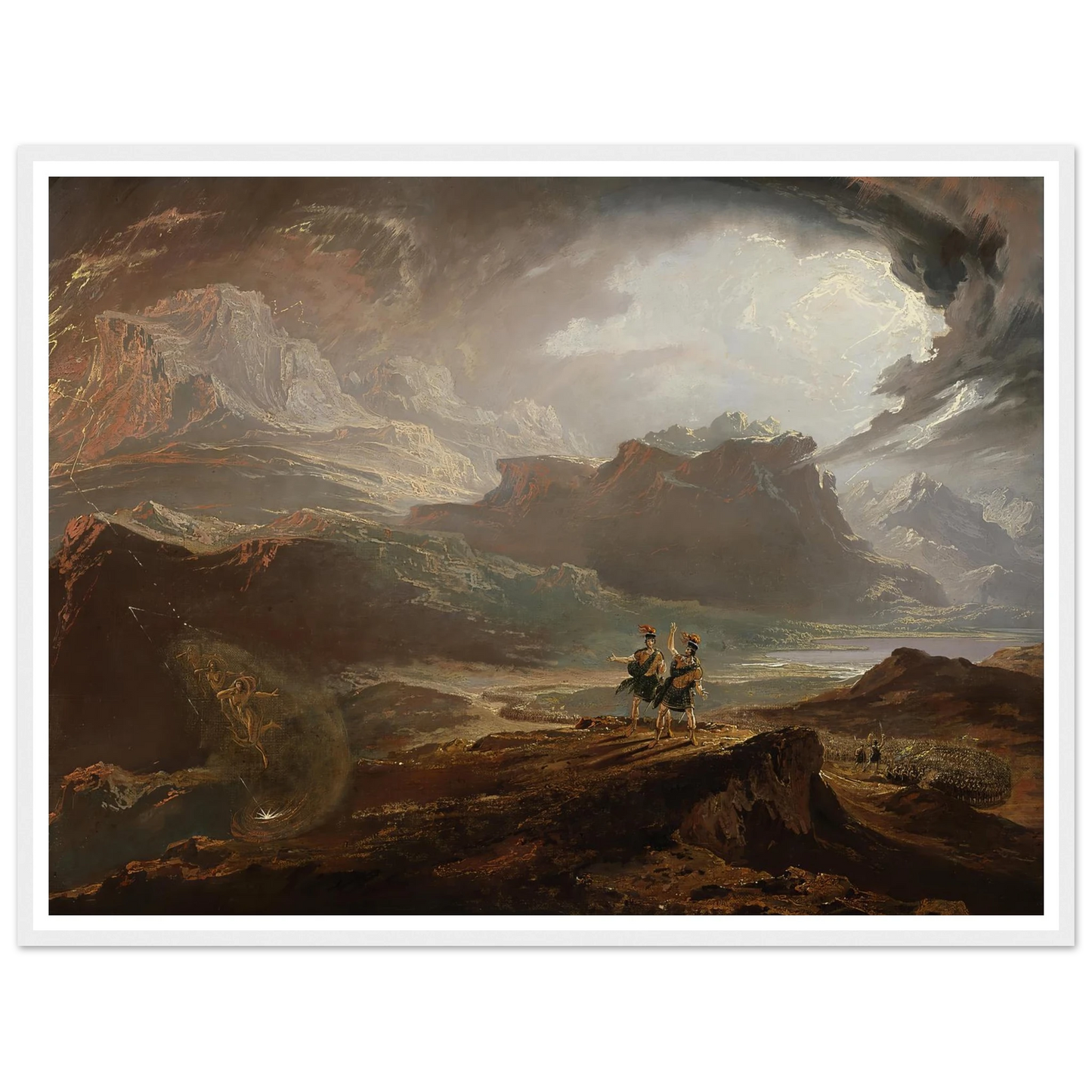 Macbeth Art Print | John Martin - Framed Poster - 30x40 cm / 12x16″ - Black frame