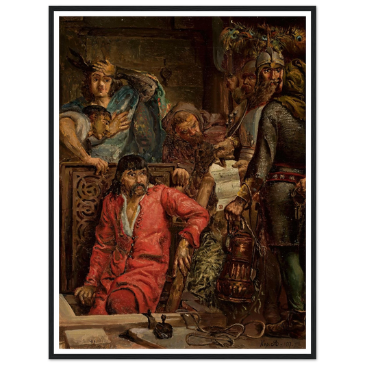 Maćko Borkowic (1877) Art Print | Jan Matejko - Framed Poster - 30x40 cm / 12x16″ - Black frame