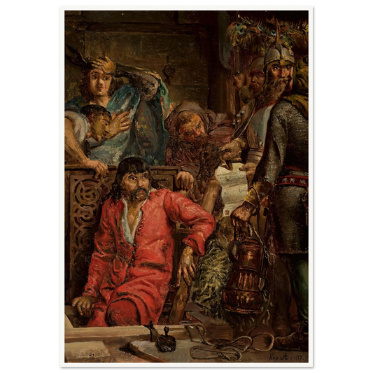 Maćko Borkowic (1877) Art Print | Jan Matejko - Framed Poster - 30x40 cm / 12x16″ - Black frame