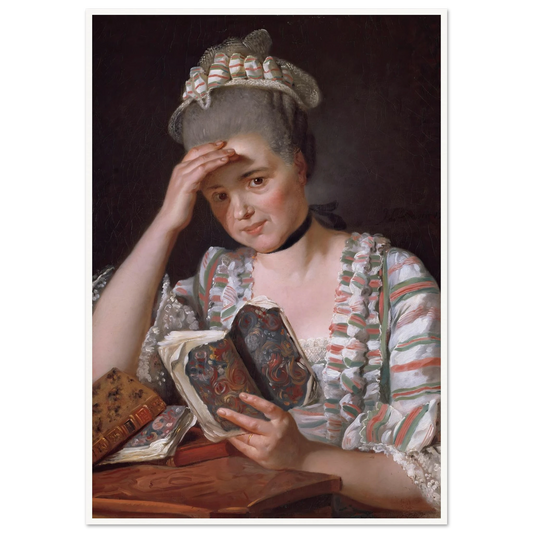 Madame François Buron (1769) Art Print | Jacques Louis David - Framed Poster - 30x40 cm / 12x16″ - Black frame