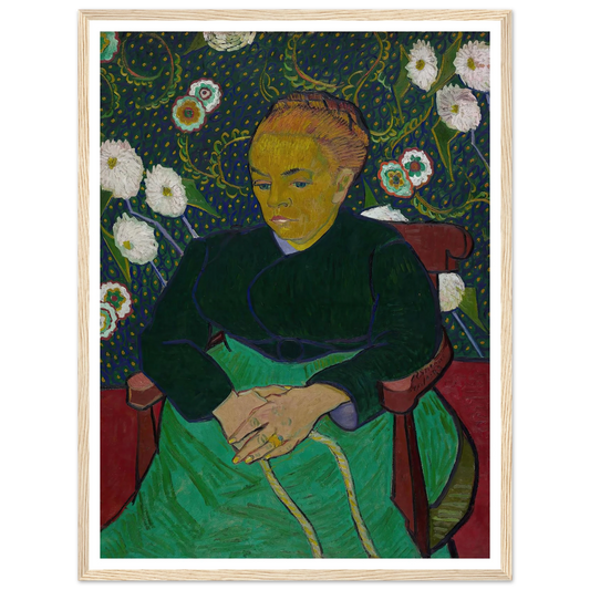 Madame Roulin Rocking the Cradle (La berceuse) (1889) Art Print | Vincent van Gogh - Framed Poster - 30x40 cm / 12x16″ - Black frame