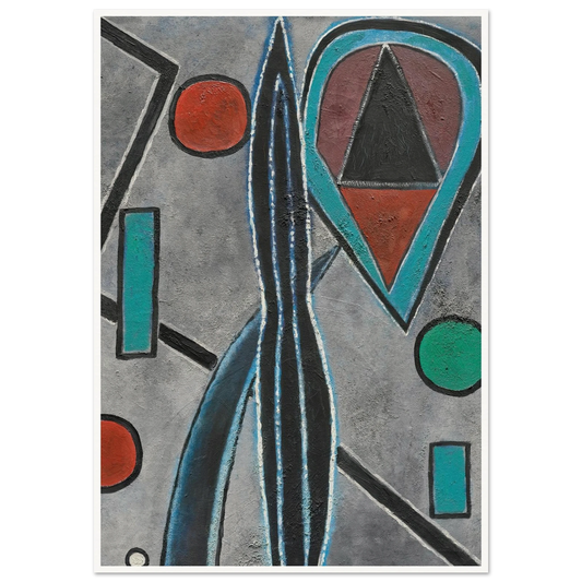 Maintenant et autrefois (1946) Art Print | Francis Picabia - Framed Poster - 30x40 cm / 12x16″ - Black frame