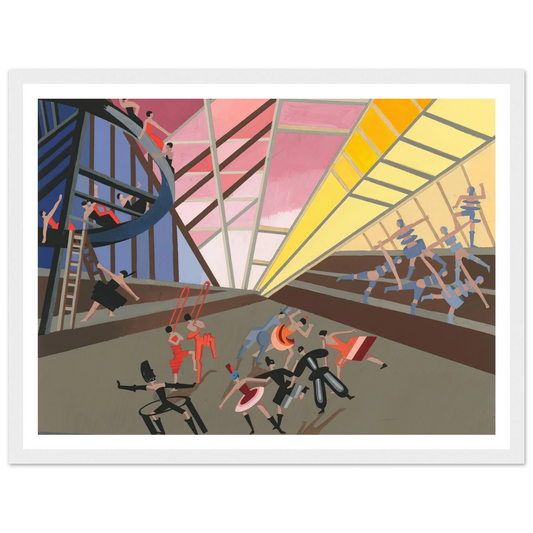 Maquettes dé Théatre 10 Art Print | Alexandra Exter - Framed Poster - 30x40 cm / 12x16″ - Black frame