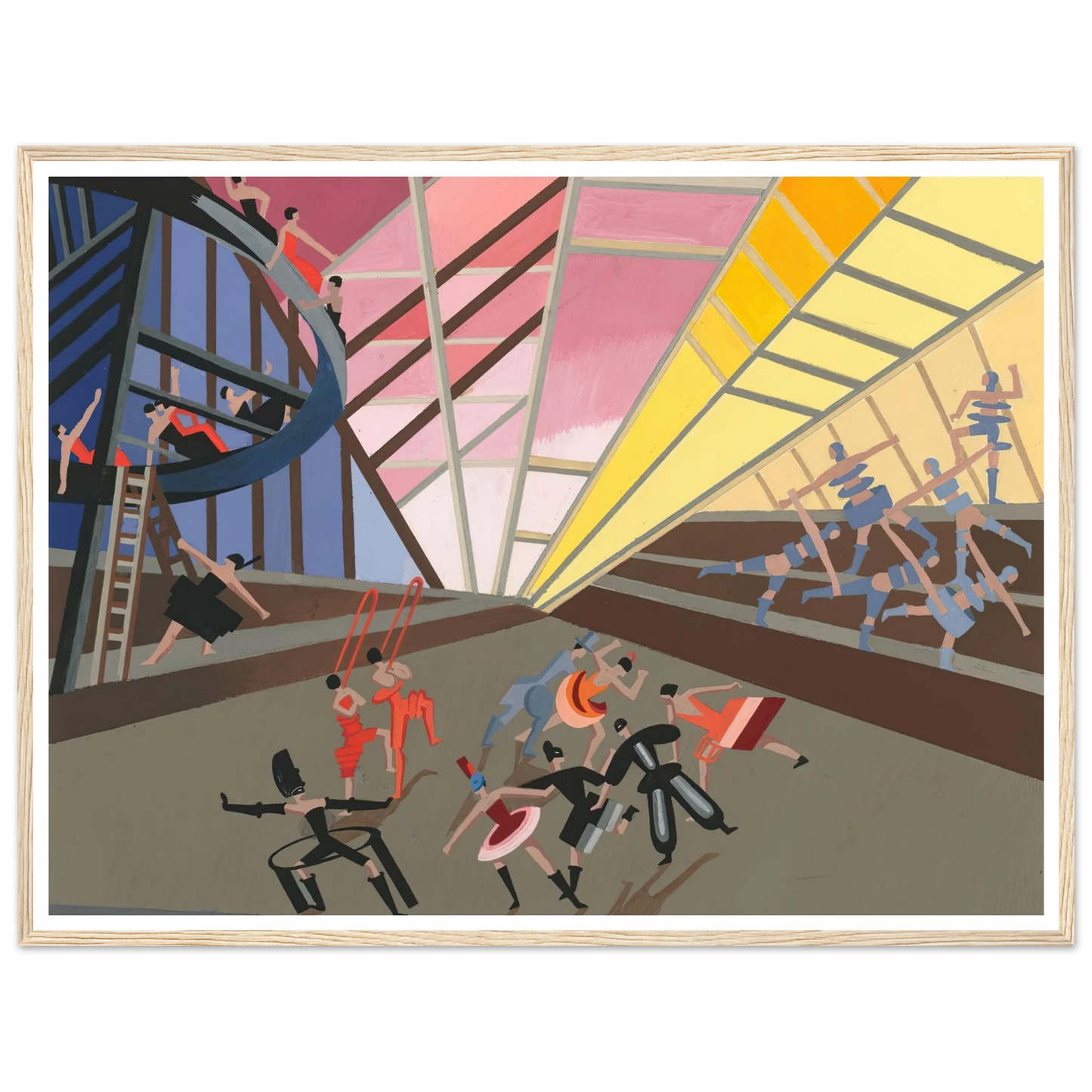 Maquettes dé Théatre 10 Art Print | Alexandra Exter - Framed Poster - 30x40 cm / 12x16″ - Black frame