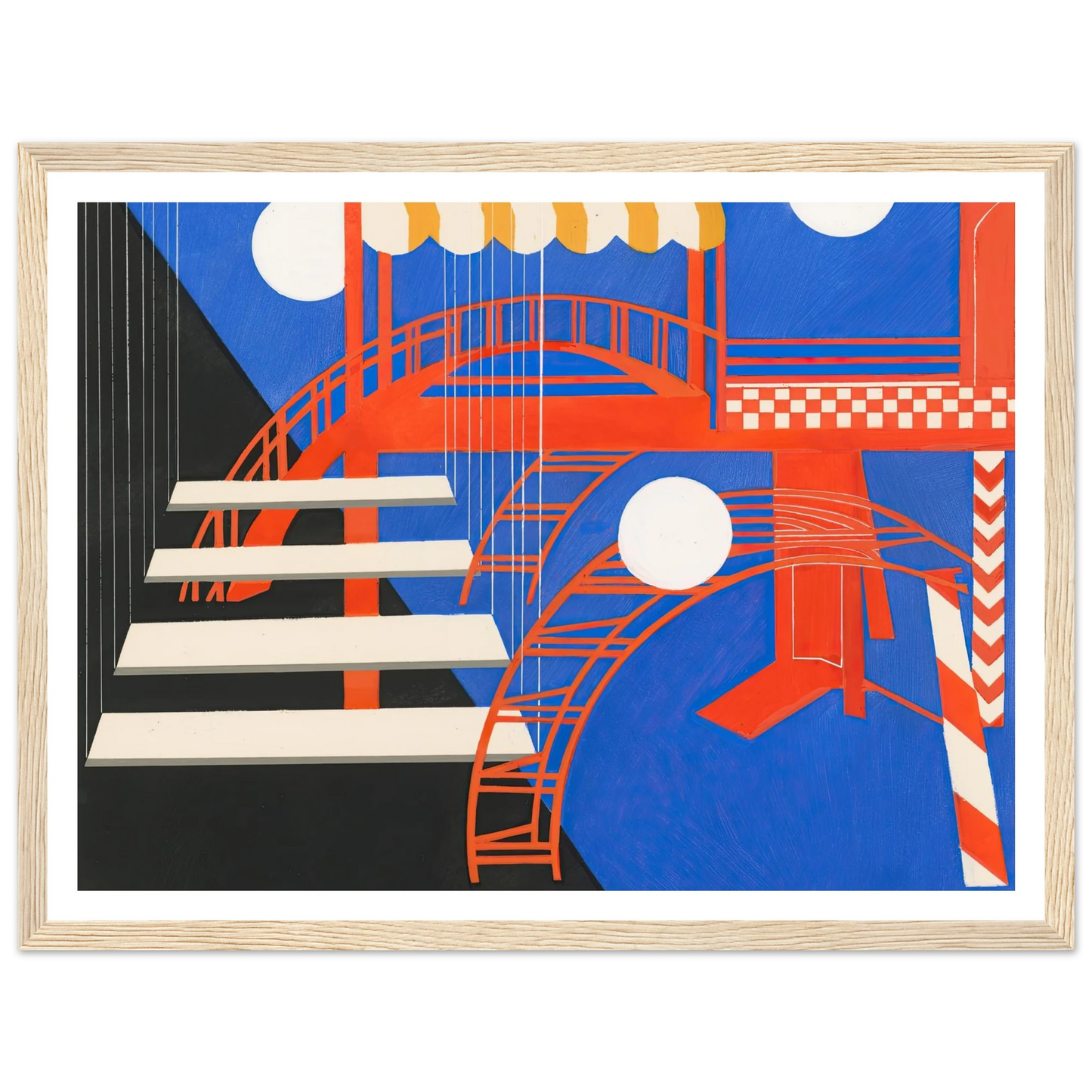 Maquettes dé Théatre 11 Art Print | Alexandra Exter - Framed Poster - 30x40 cm / 12x16″ - Black frame