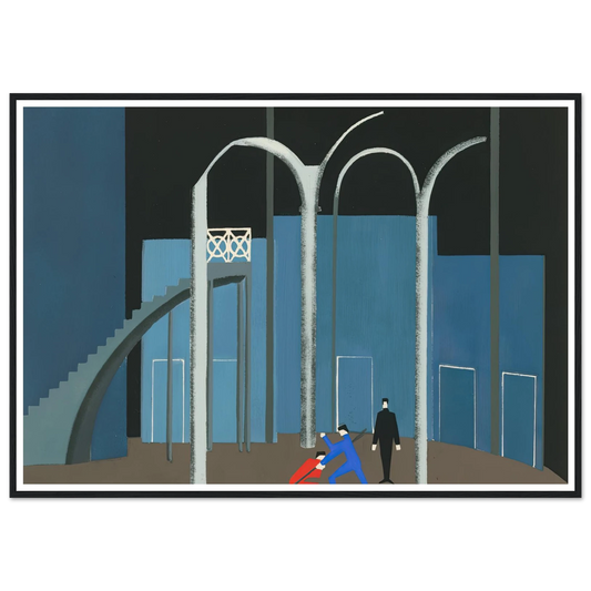 Maquettes dé Théatre 12 Art Print | Alexandra Exter - Framed Poster - 30x40 cm / 12x16″ - Black frame