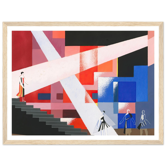 Maquettes dé Théatre 15 Art Print | Alexandra Exter - Framed Poster - 30x40 cm / 12x16″ - Black frame