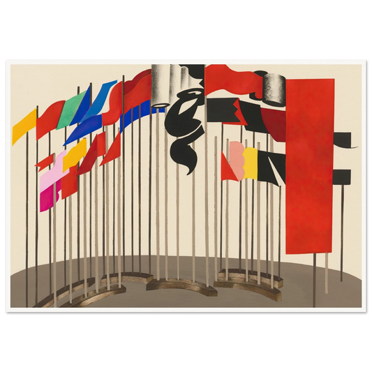 Maquettes dé Théatre 5 Art Print | Alexandra Exter - Framed Poster - 30x40 cm / 12x16″ - Black frame