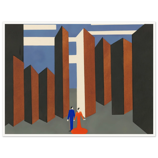 Maquettes dé Théatre 6 Art Print | Alexandra Exter - Framed Poster - 30x40 cm / 12x16″ - Black frame