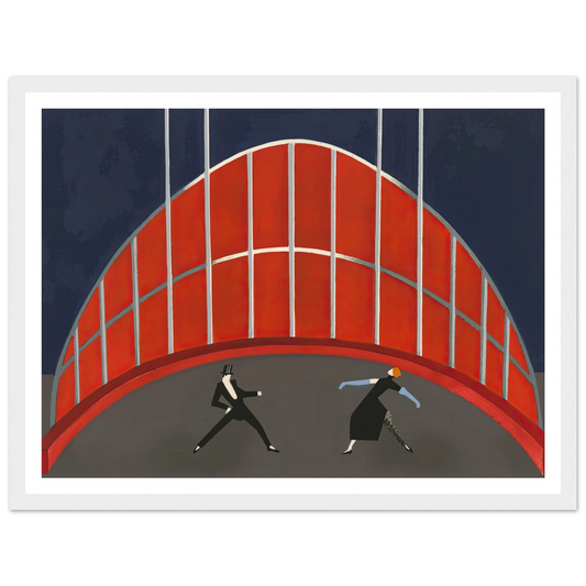 Maquettes dé Théatre 7 Art Print | Alexandra Exter - Framed Poster - 30x40 cm / 12x16″ - Black frame