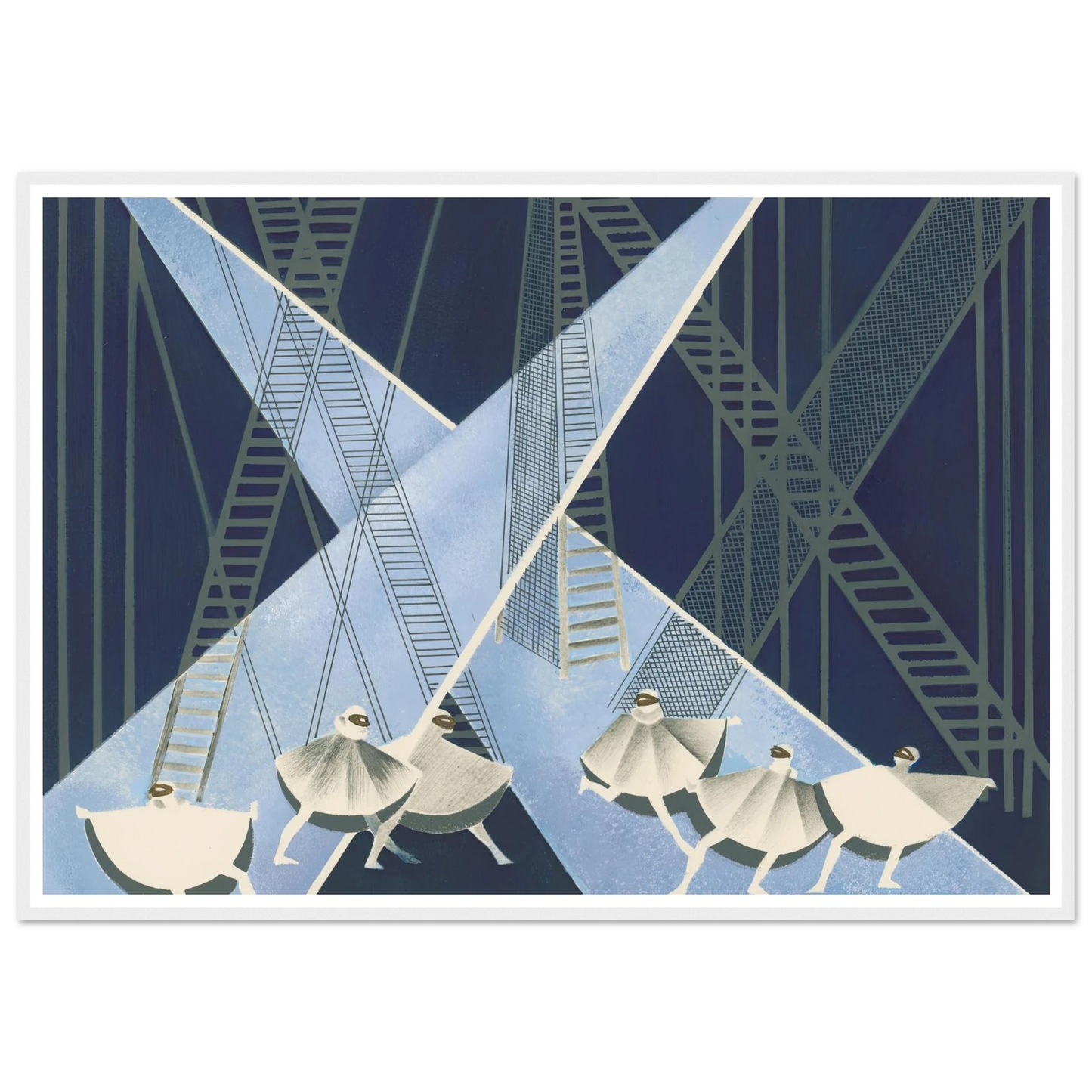 Maquettes dé Théatre 8 Art Print | Alexandra Exter - Framed Poster - 30x40 cm / 12x16″ - Black frame