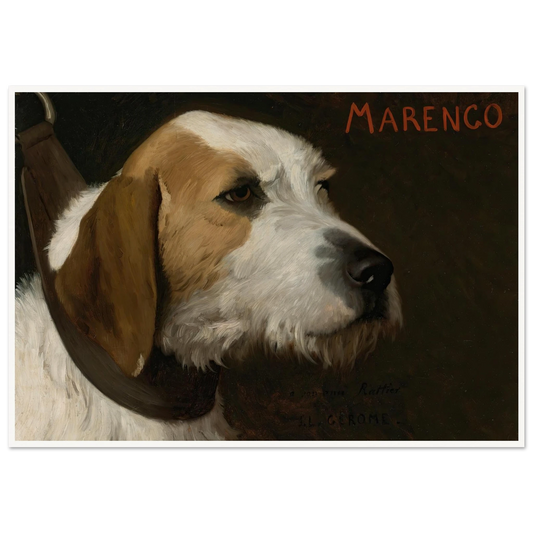 Marengo Art Print | Jean Leon Gerome - Framed Poster - 30x40 cm / 12x16″ - Black frame
