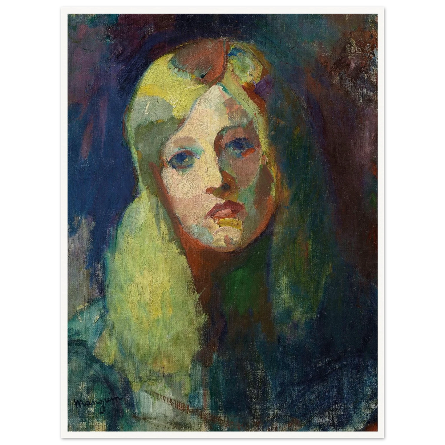 Marie (1899) Art Print | Henri Manguin - Framed Poster - 30x40 cm / 12x16″ - Black frame