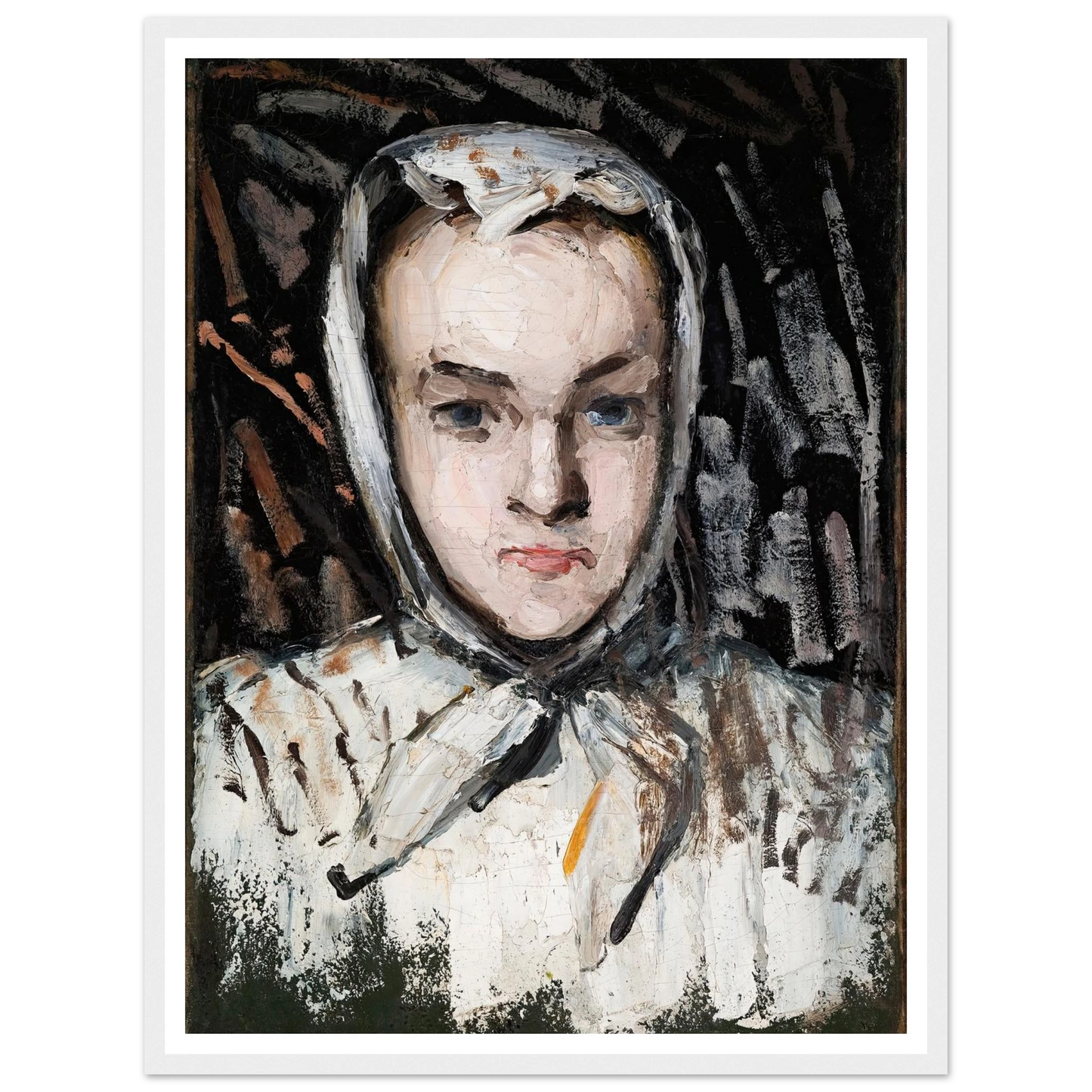 Marie Cézanne, the Artist’s Sister (1866–67) Art Print | Paul Cezanne - Framed Poster - 30x40 cm / 12x16″ - Black frame