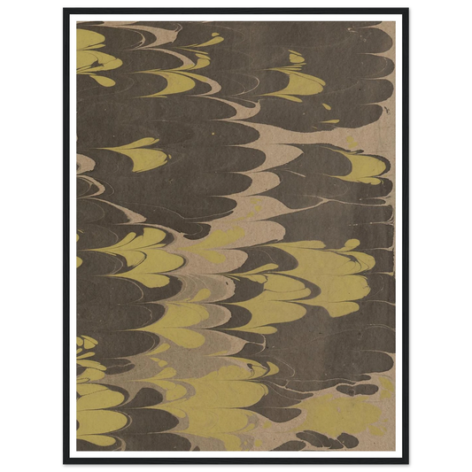 Marmorpapier (1890) Art Print | Anker Kyster - Framed Poster - 30x40 cm / 12x16″ - Black frame