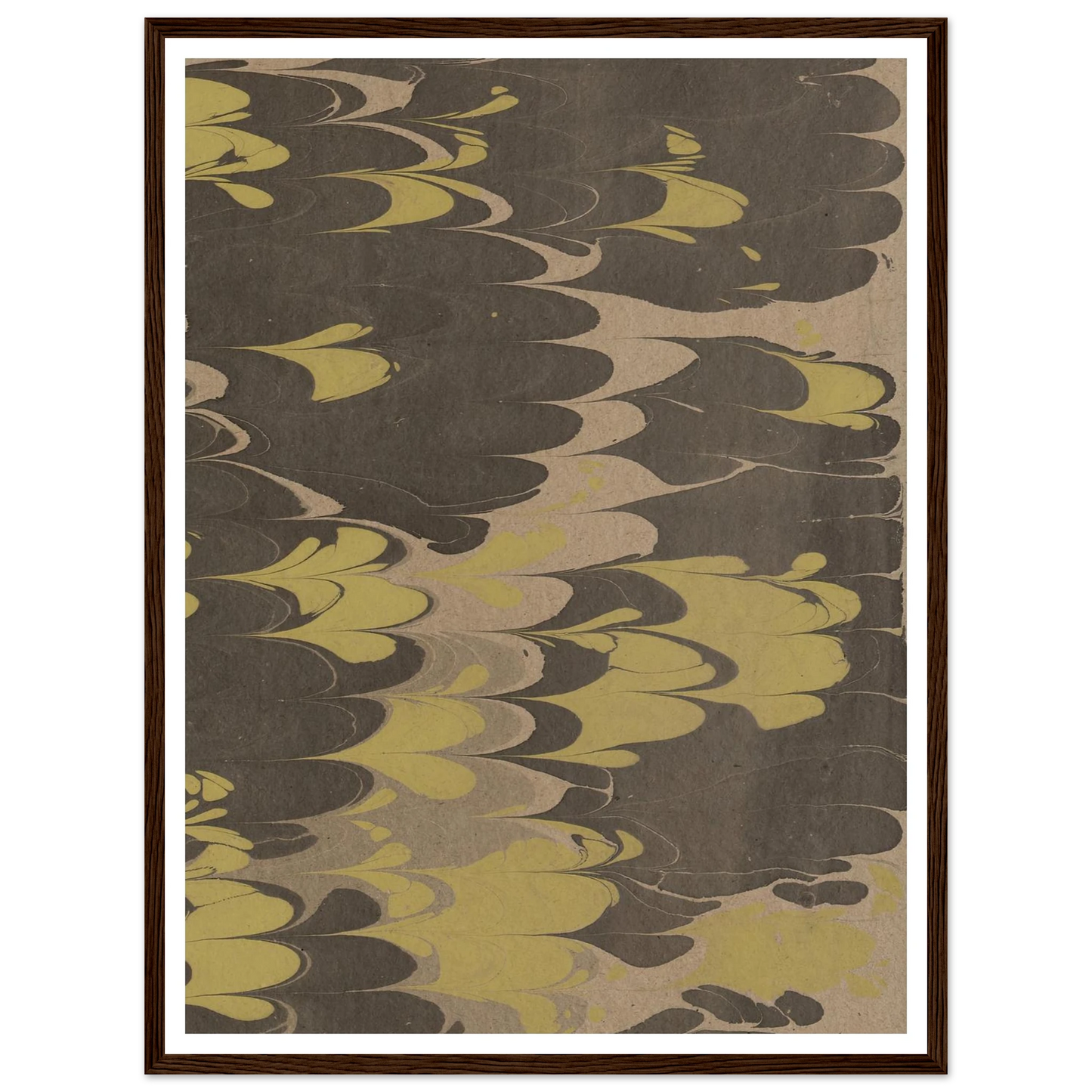 Marmorpapier (1890) Art Print | Anker Kyster - Framed Poster - 30x40 cm / 12x16″ - Black frame