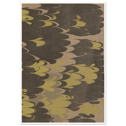 Marmorpapier (1890) Art Print | Anker Kyster - Framed Poster - 30x40 cm / 12x16″ - Black frame