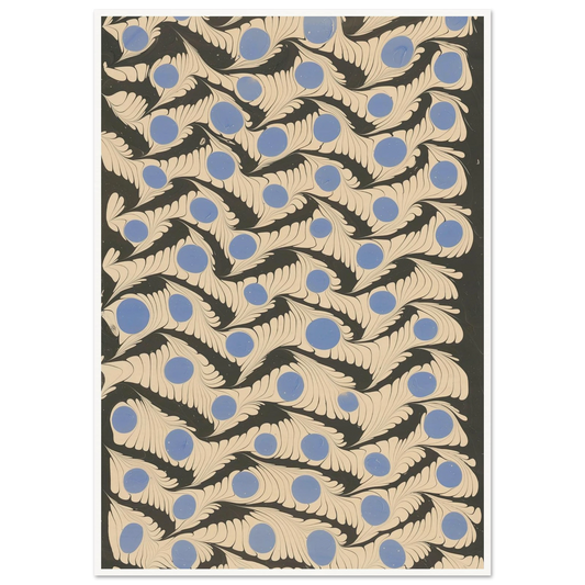 Marmorpapier (1911) Art Print | Franz Weisse - Framed Poster - 30x40 cm / 12x16″ - Black frame