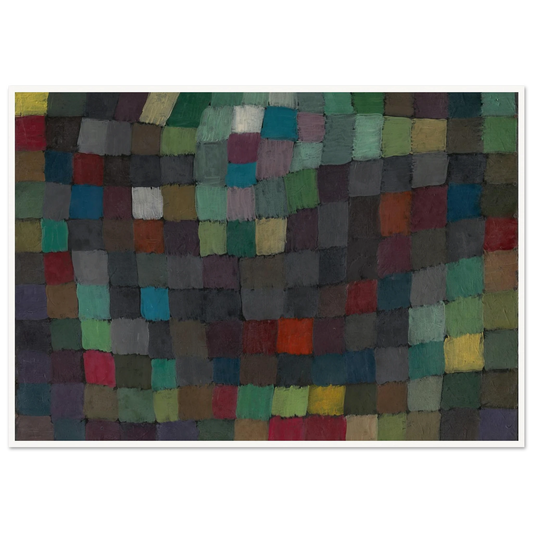 May Picture (1925) Art Print | Paul Klee - Framed Poster - 30x40 cm / 12x16″ - Black frame