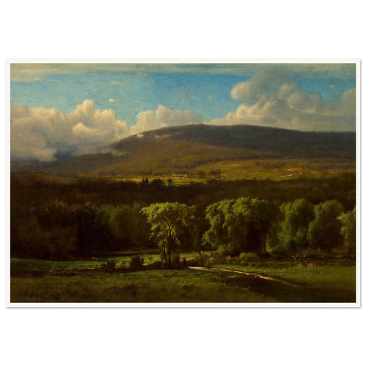 Medway, Massachusetts (1825–1894) Art Print | George Inness - Framed Poster - 30x40 cm / 12x16″ - Black frame