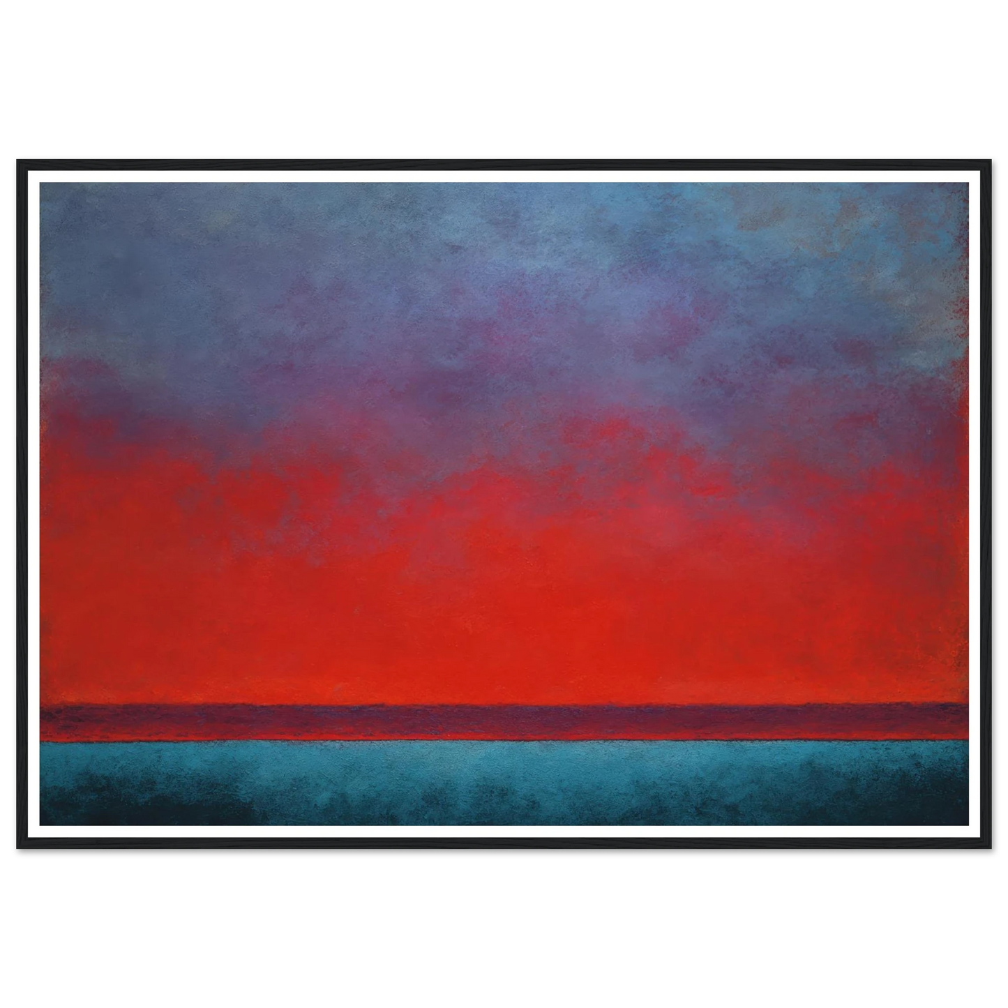 Melting Point Dusk - Framed Poster - 30x40 cm / 12x16″ - Black frame