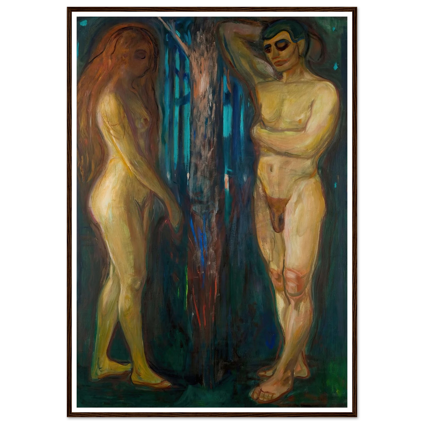 Metabolism (1898–1899) Art Print | Edvard Munch - Framed Poster - 30x40 cm / 12x16″ - Black frame