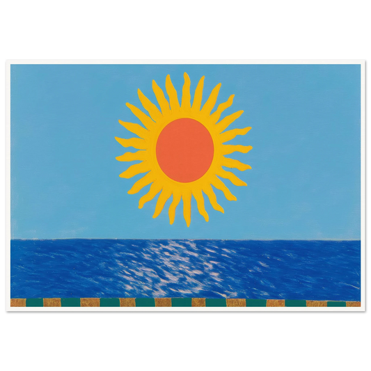 Midday Banner - Framed Poster - 30x40 cm / 12x16″ - Black frame