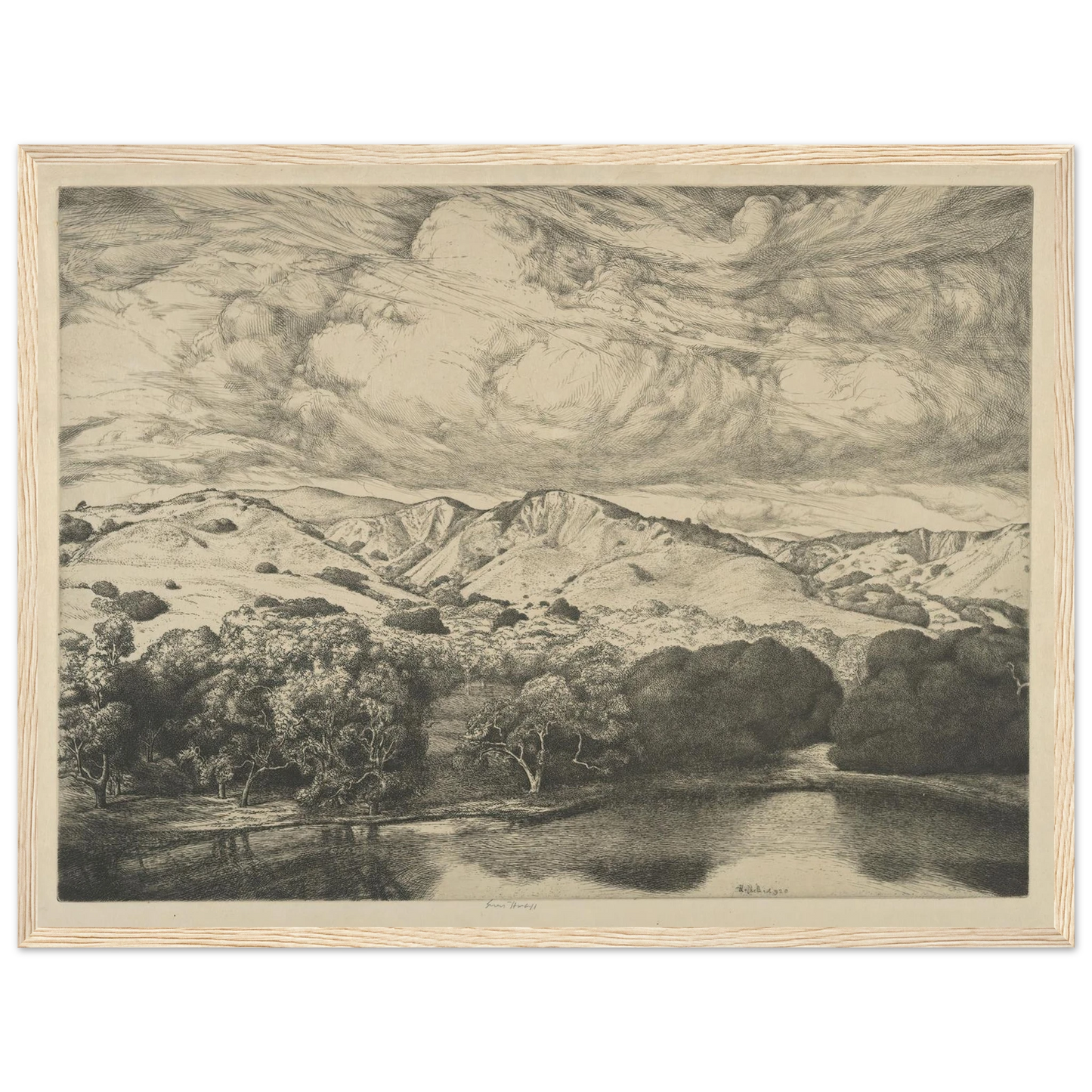 Mirror of the Goddess (1920) Art Print | Ernest Haskell - Framed Poster - 30x40 cm / 12x16″ - Black frame