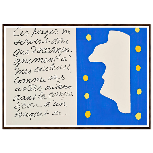 Monsieur Loyal (1947) Art Print | Henri Matisse - Framed Poster - 30x40 cm / 12x16″ - Black frame