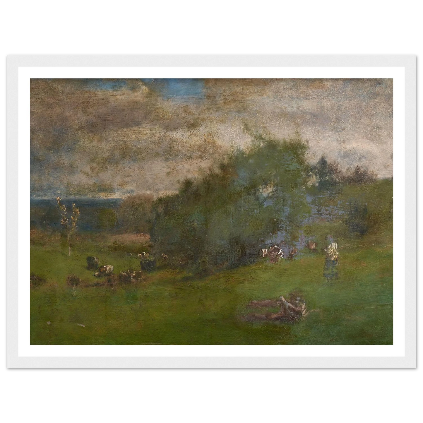 Montclair (1881) Art Print | George Inness - Framed Poster - 30x40 cm / 12x16″ - Black frame