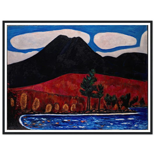 Mt. Katahdin (Maine), Autumn (1939–40) Art Print | Marsden Hartley - Framed Poster - 30x40 cm / 12x16″ - Black frame