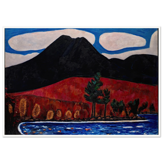 Mt. Katahdin (Maine), Autumn (1939–40) Art Print | Marsden Hartley - Framed Poster - 30x40 cm / 12x16″ - Black frame
