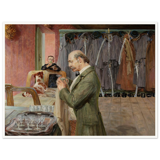 My life – central section of the triptych (1911-1912) Art Print | Jacek Malczewski - Framed Poster - 30x40 cm / 12x16″ - Black frame