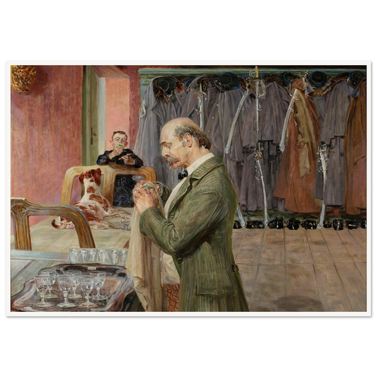 My life – central section of the triptych (1911-1912) Art Print | Jacek Malczewski - Framed Poster - 30x40 cm / 12x16″ - Black frame