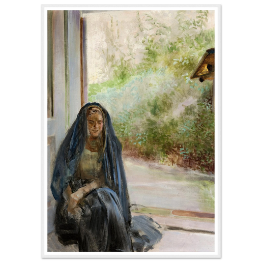 My Models – Triptych (Right Part) (1909) Art Print | Jacek Malczewski - Framed Poster - 30x40 cm / 12x16″ - Black frame