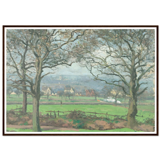 Near Sydenham Hill (1871) Art Print | Camille Pissarro - Framed Poster - 30x40 cm / 12x16″ - Black frame