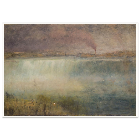 Niagara (1889) Art Print | George Inness - Framed Poster - 30x40 cm / 12x16″ - Black frame