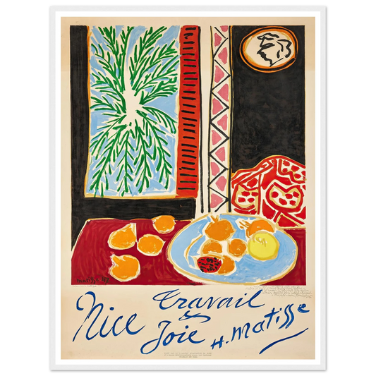 Nice Travail et Joie (1947) Art Print | Henri Matisse - Framed Poster - 30x40 cm / 12x16″ - Black frame