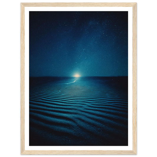 Night Photo Blur - Framed Poster - 30x40 cm / 12x16″ - Black frame