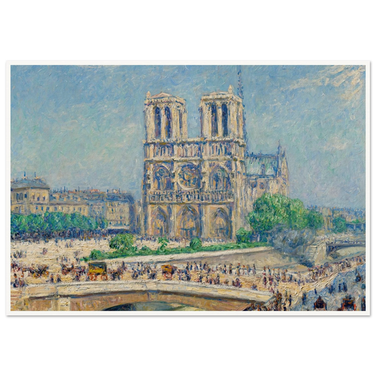 Notre-Dame, effet de soleil (1906) Art Print | Francis Picabia - Framed Poster - 30x40 cm / 12x16″ - Black frame