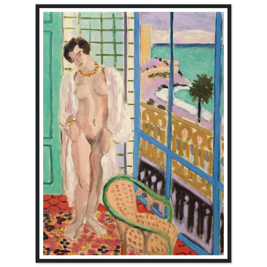 Nu à la fenêtre (1929) Art Print | Henri Matisse - Framed Poster - 30x40 cm / 12x16″ - Black frame