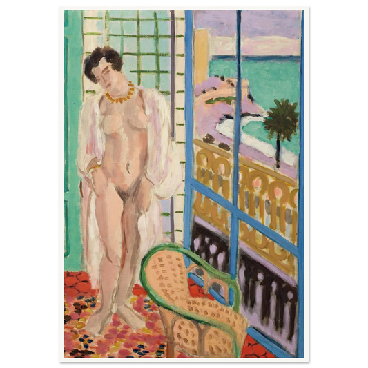 Nu à la fenêtre (1929) Art Print | Henri Matisse - Framed Poster - 30x40 cm / 12x16″ - Black frame