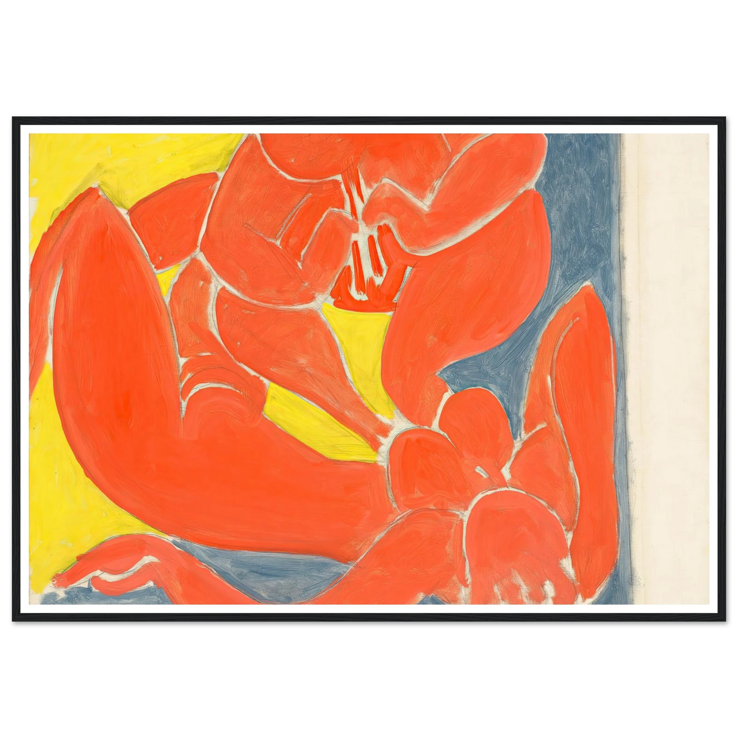 Nymphe et faune rouge (1939) Art Print | Henri Matisse - Framed Poster - 30x40 cm / 12x16″ - Black frame