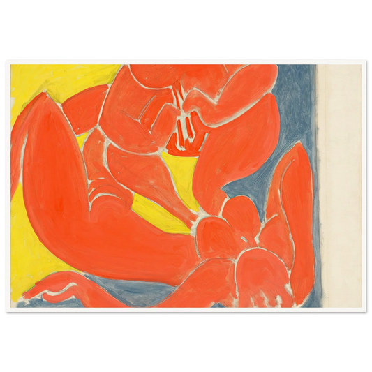 Nymphe et faune rouge (1939) Art Print | Henri Matisse - Framed Poster - 30x40 cm / 12x16″ - Black frame
