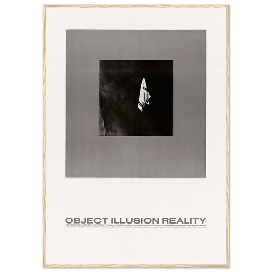 Object Illusion Reality Art Print | US Information Agency - Framed Poster - 30x40 cm / 12x16″ - Black frame