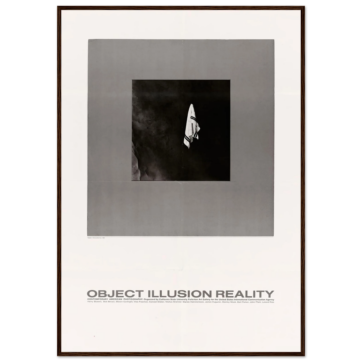 Object Illusion Reality Art Print | US Information Agency - Framed Poster - 30x40 cm / 12x16″ - Black frame