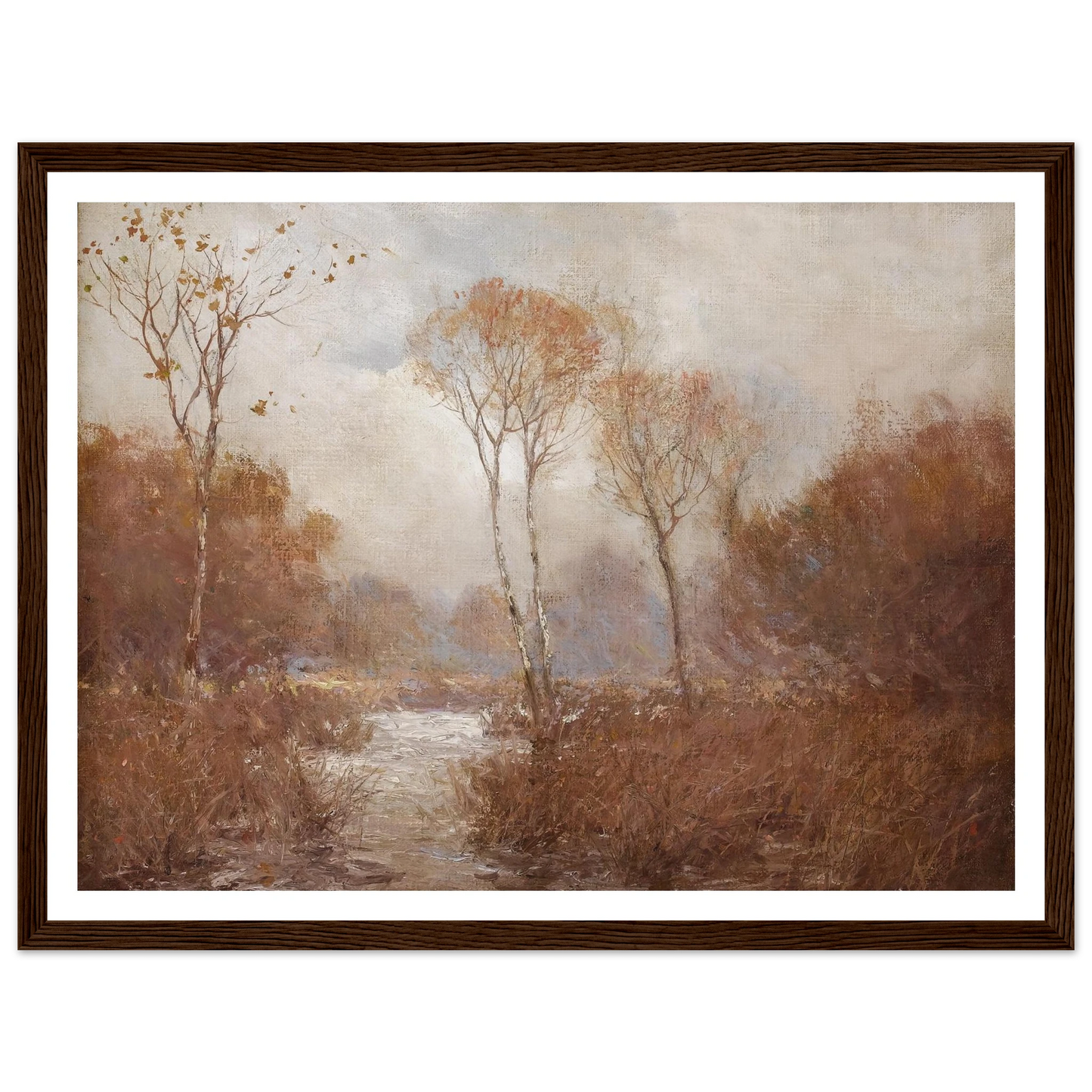 October Landscape Art Print | Julian Onderdonk - Framed Poster - 30x40 cm / 12x16″ - Black frame