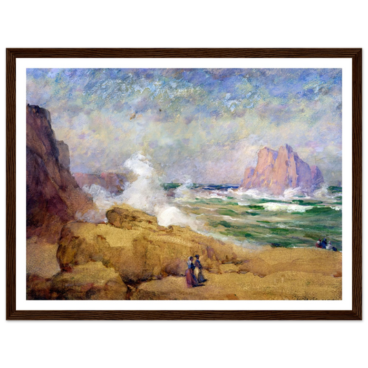 On The Coast Of California Art Print | William Henry Holmes - Framed Poster - 30x40 cm / 12x16″ - Black frame