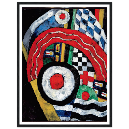 Painting No. 46 (between 1914 and 1915) Art Print | Marsden Hartley - Framed Poster - 30x40 cm / 12x16″ - Black frame